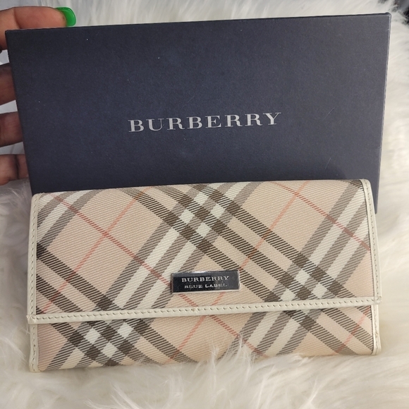 🔹️Burberry 🔹️London Blue Label long  Wallet ✨️🤎 ( NO BOX) - Picture 3 of 9